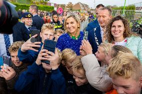 Queen Maxima Visits Klaaswaal - Netherlands