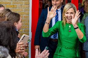 Queen Maxima Visits Klaaswaal - Netherlands