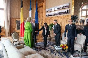 Belgium Royal Couple Visit To The Hotel De Ville - Paris