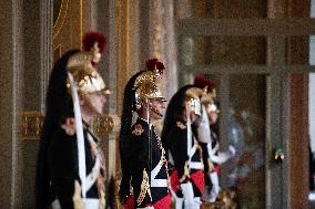 Belgium Royal Couple Visit To The Hotel De Ville - Paris