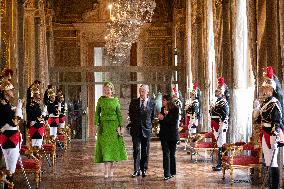 Belgium Royal Couple Visit To The Hotel De Ville - Paris