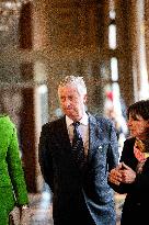 Belgium Royal Couple Visit To The Hotel De Ville - Paris