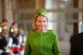 Belgium Royal Couple Visit To The Hotel De Ville - Paris