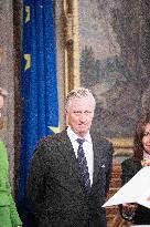 Belgium Royal Couple Visit To The Hotel De Ville - Paris