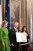 Belgium Royal Couple Visit To The Hotel De Ville - Paris