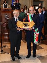 Francis Ford Coppola Receives The Capitoline Wolf - Rome