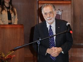 Francis Ford Coppola Receives The Capitoline Wolf - Rome