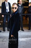 Celebrity Arrivals At Max Mara Fashion Show During The Milan Women's Fashion Week Spring/Summer 2025 In Milan