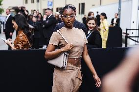 Celebrity Arrivals At Fendi Fashion Show During The Milan Women's Fashion Week Spring/Summer 2025 In Milan