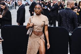 Celebrity Arrivals At Fendi Fashion Show During The Milan Women's Fashion Week Spring/Summer 2025 In Milan