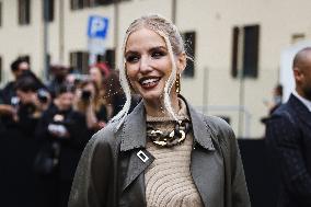 Celebrity Arrivals At Fendi Fashion Show During The Milan Women's Fashion Week Spring/Summer 2025 In Milan