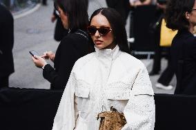 Celebrity Arrivals At Fendi Fashion Show During The Milan Women's Fashion Week Spring/Summer 2025 In Milan