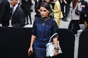 Celebrity Arrivals At Fendi Fashion Show During The Milan Women's Fashion Week Spring/Summer 2025 In Milan