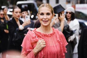 Celebrity Arrivals At Alberta Ferretti Fashion Show During The Milan Women's Fashion Week Spring/Summer 2025 In Milan