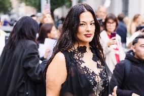 Celebrity Arrivals At Alberta Ferretti Fashion Show During The Milan Women's Fashion Week Spring/Summer 2025 In Milan