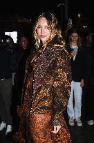 Celebrity Arrivals At Etro Fashion Show During The Milan Women's Fashion Week Spring/Summer 2025 In Milan