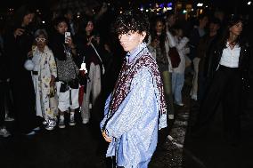 Celebrity Arrivals At Etro Fashion Show During The Milan Women's Fashion Week Spring/Summer 2025 In Milan