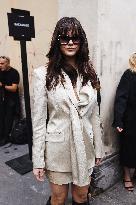 Celebrity Arrivals At Boss Fashion Show During The Milan Women's Fashion Week Spring/Summer 2025 In Milan