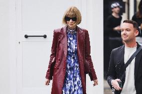 Celebrity Arrivals At Boss Fashion Show During The Milan Women's Fashion Week Spring/Summer 2025 In Milan