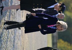 Belgium Royal Couple At Castle of Chantilly