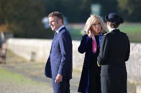 Belgium Royal Couple At Castle of Chantilly