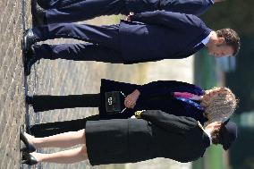 Belgium Royal Couple At Castle of Chantilly