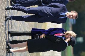 Belgium Royal Couple At Castle of Chantilly