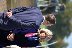 Belgium Royal Couple At Castle of Chantilly