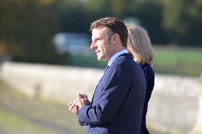 Belgium Royal Couple At Castle of Chantilly