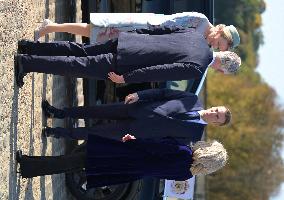 Belgium Royal Couple At Castle of Chantilly