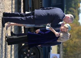 Belgium Royal Couple At Castle of Chantilly