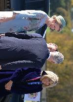 Belgium Royal Couple At Castle of Chantilly