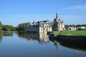 Belgium Royal Couple At Castle of Chantilly