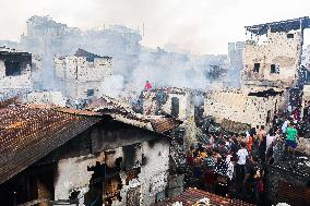 Fire At A Slum Area In Manila - Philippines