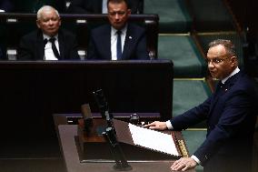 Polish President Speech In The Parliament