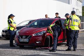 Presentation Of The ‘Stop Stick’ Device By Municipal Police - Nice