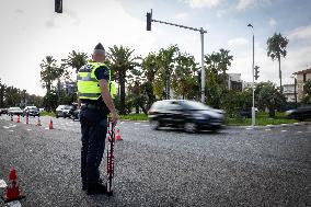 Presentation Of The ‘Stop Stick’ Device By Municipal Police - Nice