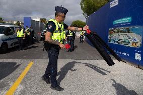 Presentation Of The ‘Stop Stick’ Device By Municipal Police - Nice