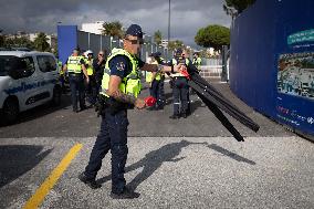 Presentation Of The ‘Stop Stick’ Device By Municipal Police - Nice