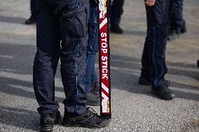 Presentation Of The ‘Stop Stick’ Device By Municipal Police - Nice