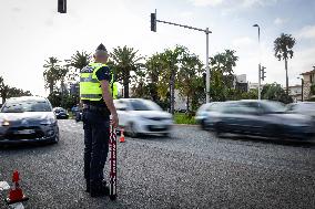 Presentation Of The ‘Stop Stick’ Device By Municipal Police - Nice