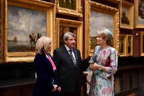 Belgium Royal Couple At Castle Of Chantilly