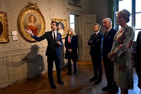 Belgium Royal Couple At Castle Of Chantilly