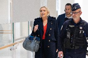 Marine Le Pen Trial on Suspicion of Embezzlement of European public Funds  - Paris