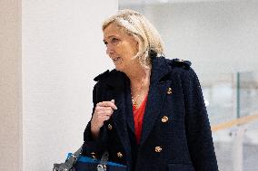 Marine Le Pen Trial on Suspicion of Embezzlement of European public Funds  - Paris