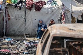 Aftermath of Israeli Airstrike in Gaza, Palestine