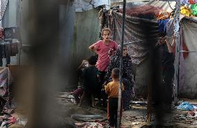 Aftermath of Israeli Airstrike in Gaza, Palestine