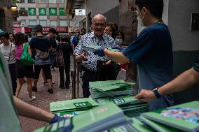 Hong Kong The Distribution Of Copies Of The 2024 Policy Address