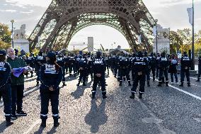 Celebrating 3 Years Of The Paris Municipal Police Force - Paris