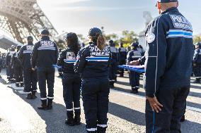 Celebrating 3 Years Of The Paris Municipal Police Force - Paris